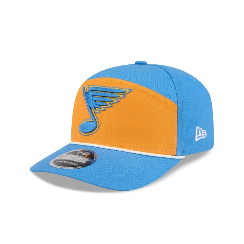 St. Louis Blues Split Panel 9SEVENTY Stretch-Snap Hat sold by New Era