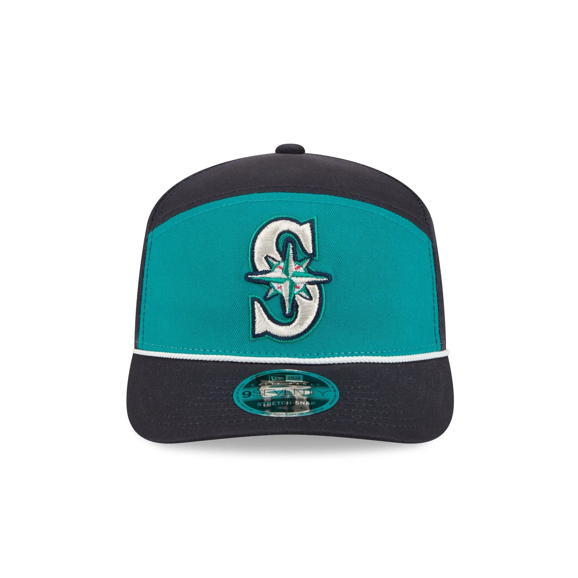 Seattle Mariners Split Panel 9SEVENTY Stretch-Snap Hat sold by New Era product image thumbnail 2