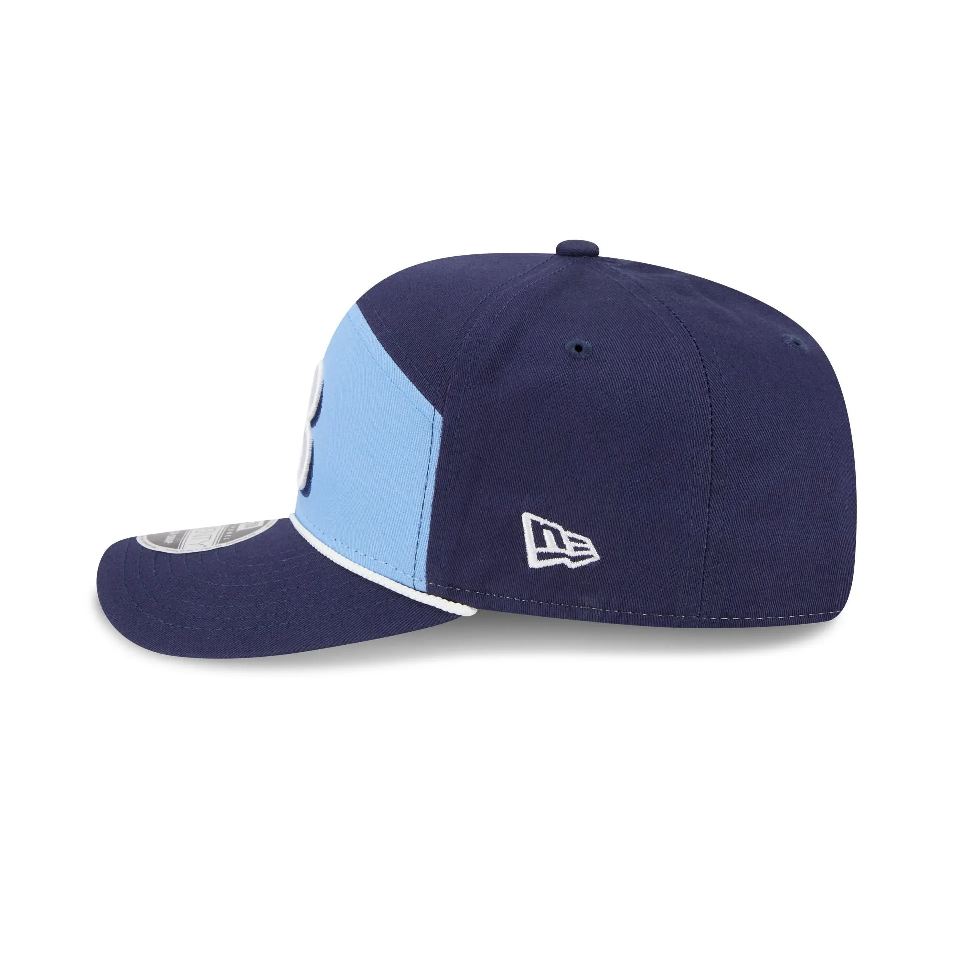 Tampa Bay Rays Split Panel 9SEVENTY Stretch-Snap Hat sold by New Era product image thumbnail 4