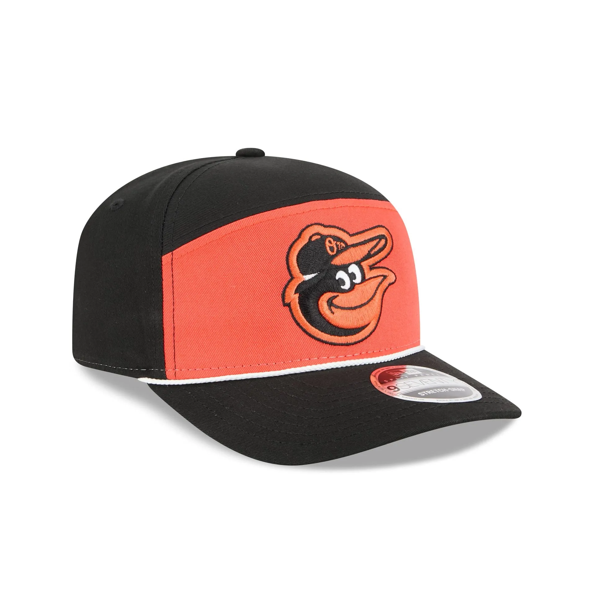 Baltimore Orioles Split Panel 9SEVENTY Stretch-Snap Hat sold by New Era product image thumbnail 3