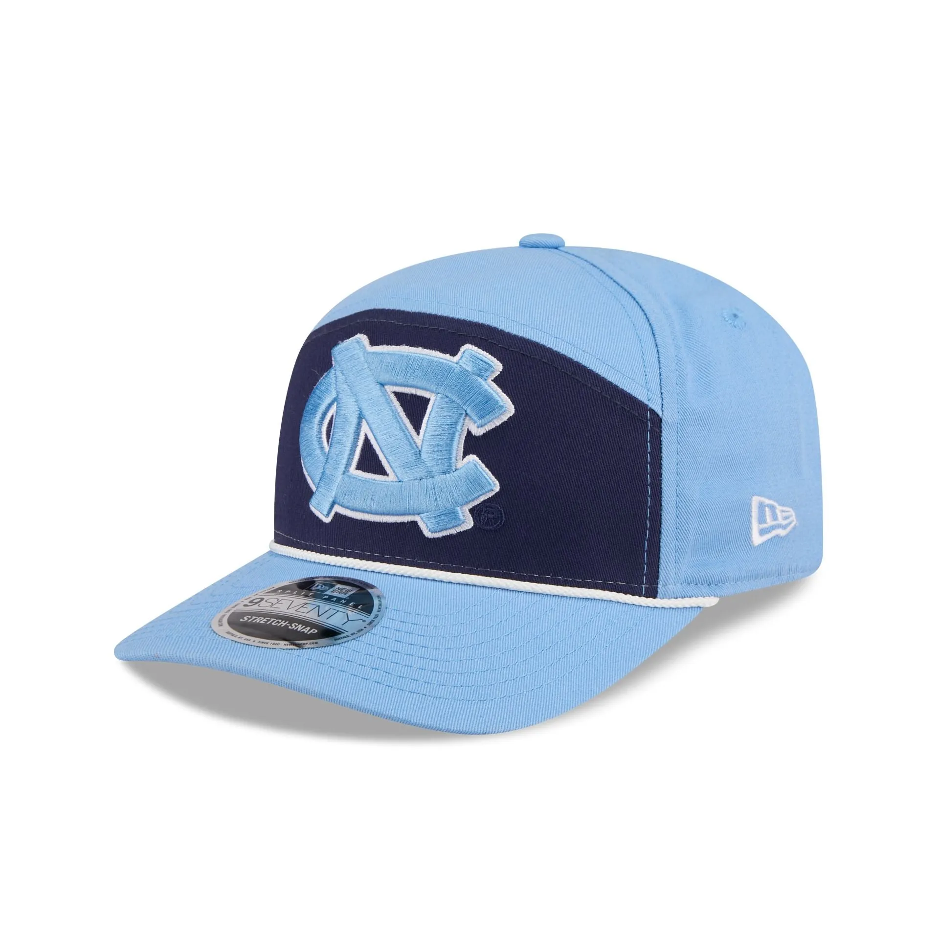 North Carolina Tar Heels Split Panel 9SEVENTY Stretch-Snap Hat sold by New Era