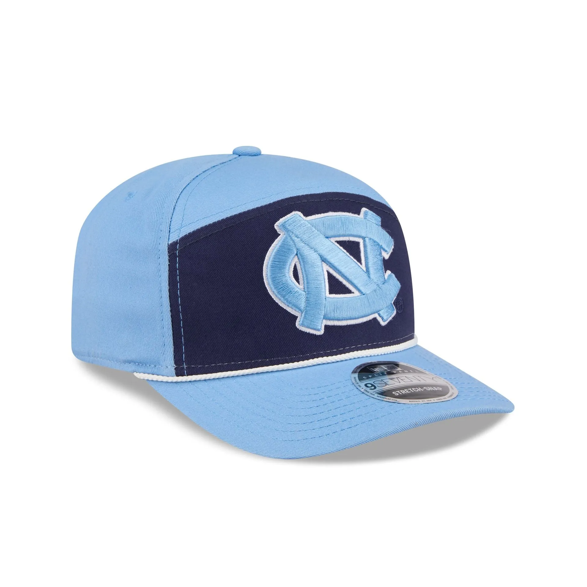 North Carolina Tar Heels Split Panel 9SEVENTY Stretch-Snap Hat sold by New Era product image thumbnail 3