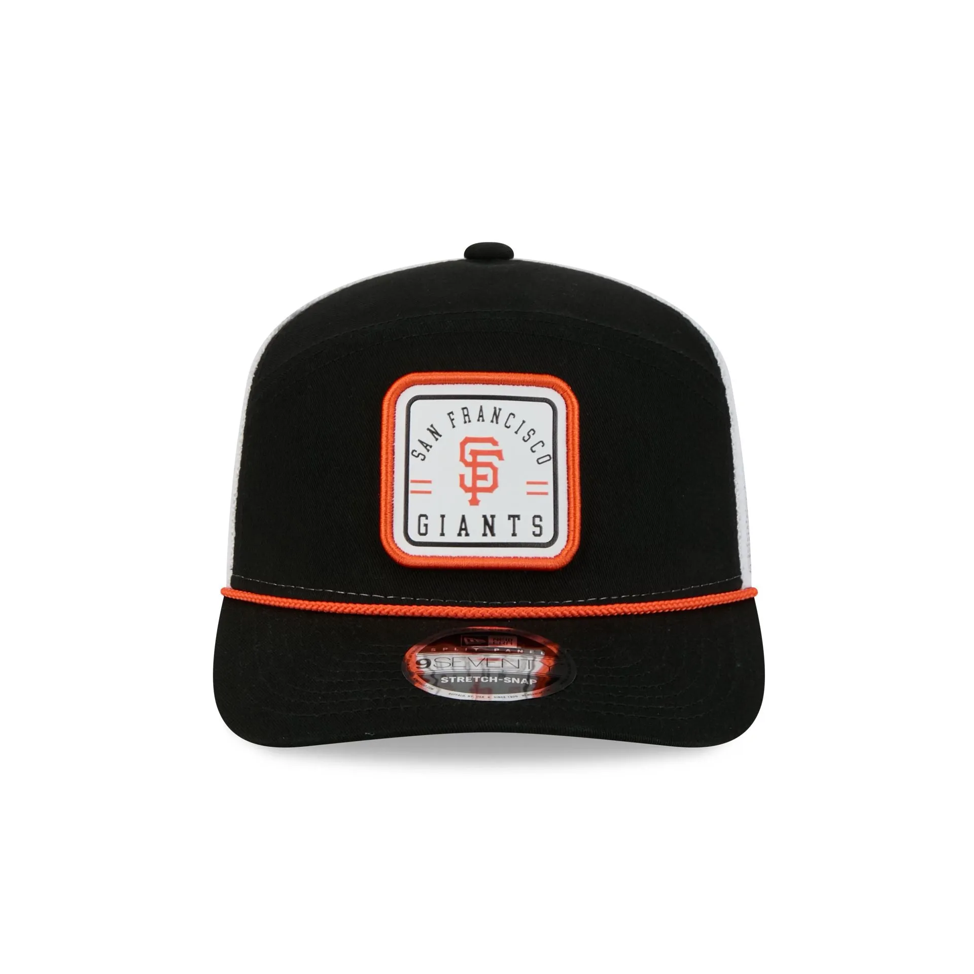 San Francisco Giants Square Patch Split Panel 9SEVENTY Trucker Hat sold by New Era product image thumbnail 2