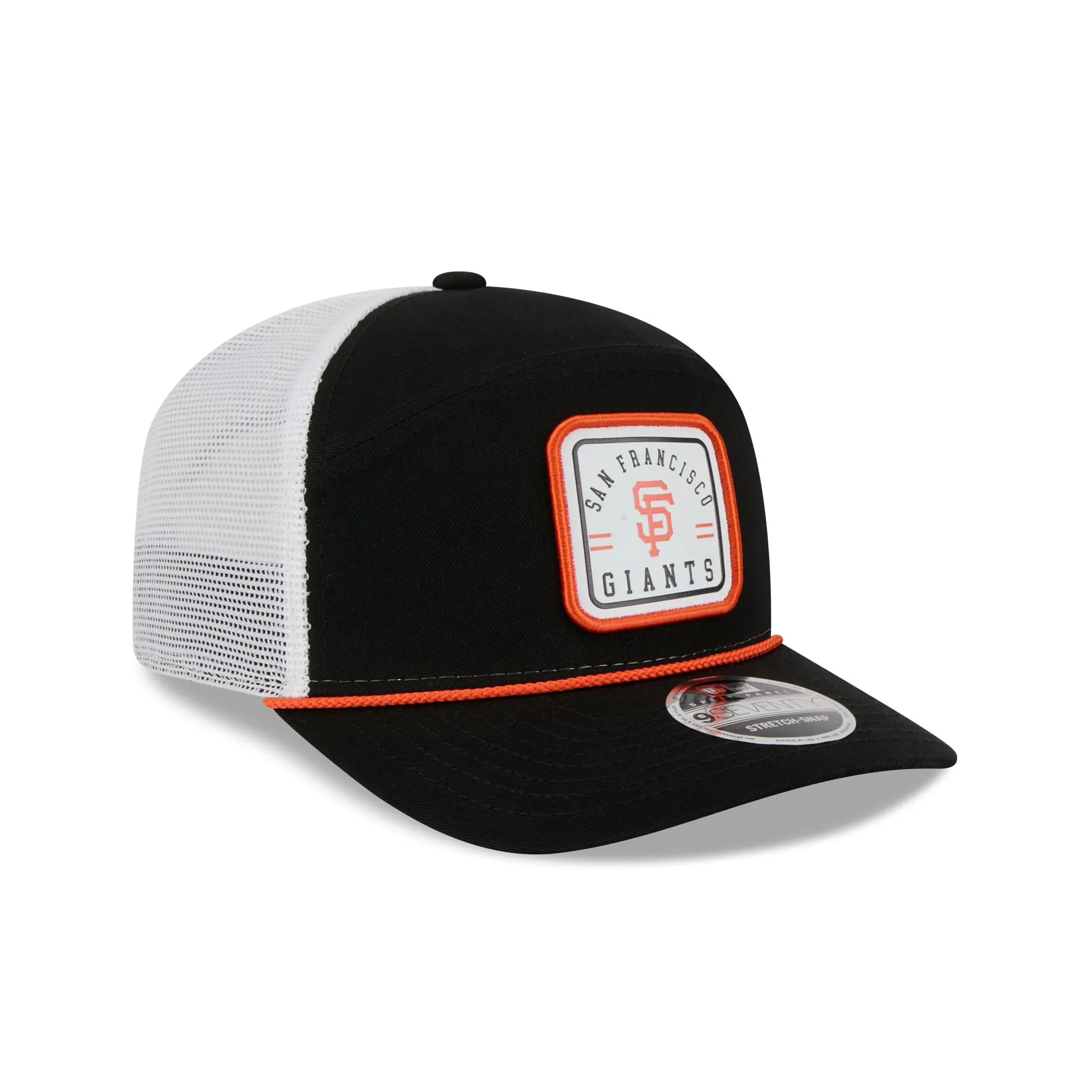 San Francisco Giants Square Patch Split Panel 9SEVENTY Trucker Hat sold by New Era product image thumbnail 3