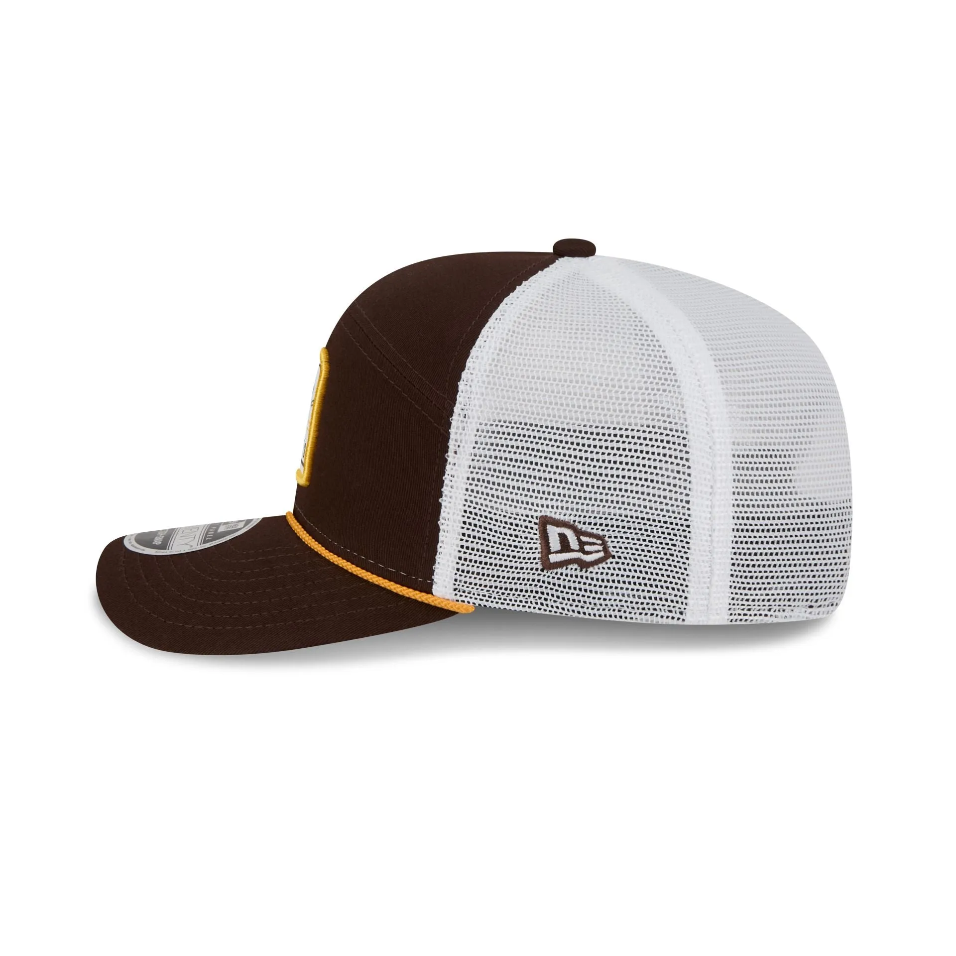 San Diego Padres Square Patch Split Panel 9SEVENTY Trucker Hat sold by New Era product image thumbnail 4