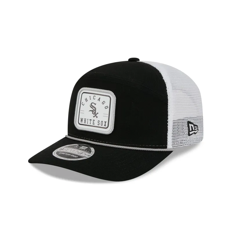Chicago White Sox Square Patch Split Panel 9SEVENTY Trucker Hat sold by New Era
