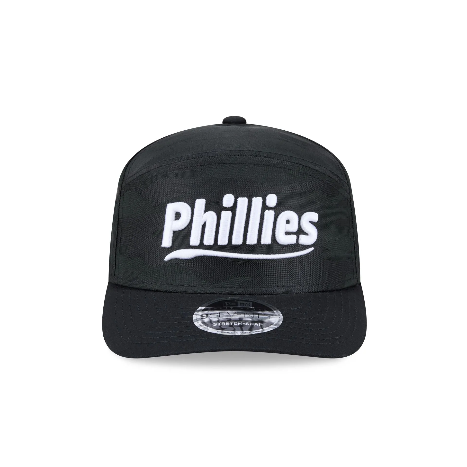 Philadelphia Phillies Black Camo Split Panel 9SEVENTY Stretch-Snap Hat sold by New Era product image thumbnail 2