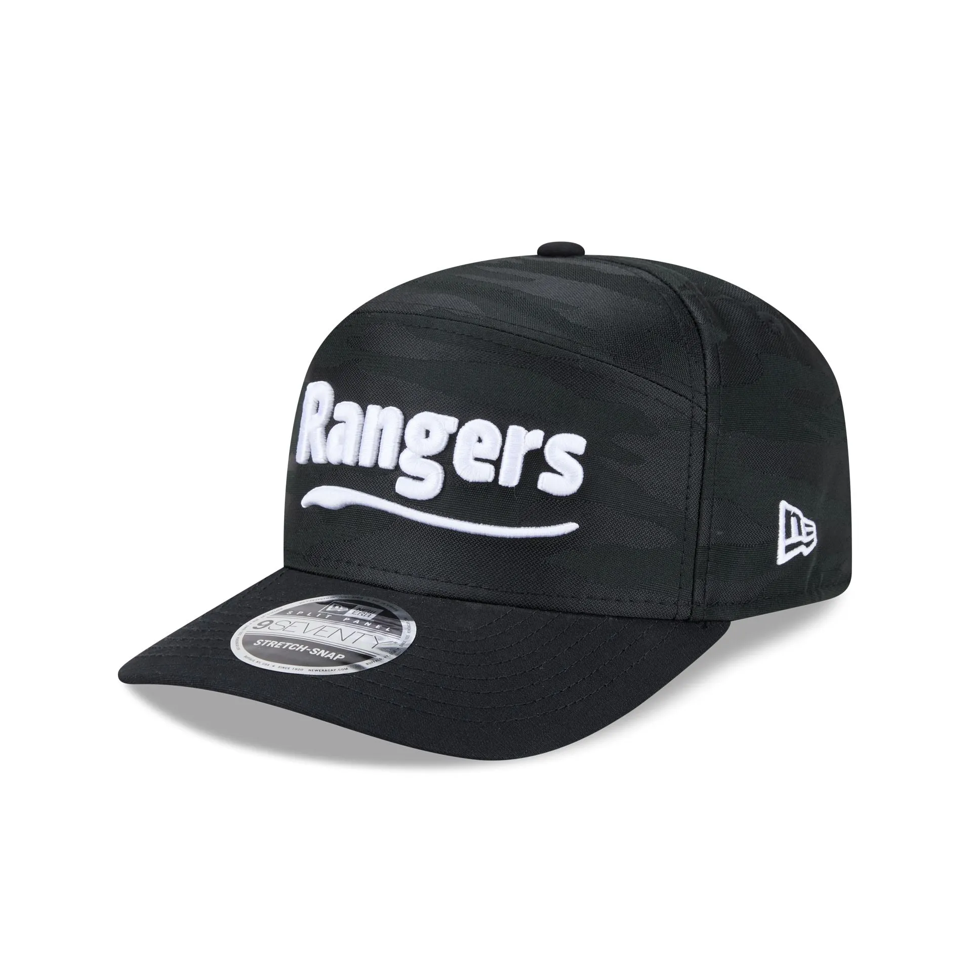 New York Rangers Black Camo Split Panel 9SEVENTY Stretch-Snap Hat sold by New Era product image thumbnail 3