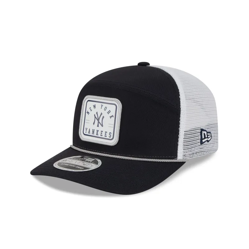 New York Yankees Square Patch Split Panel 9SEVENTY Trucker Hat sold by New Era