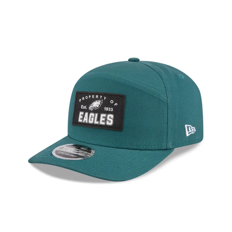 Philadelphia Eagles Property of Patch Split Panel 9SEVENTY Stretch-Snap Hat sold by New Era