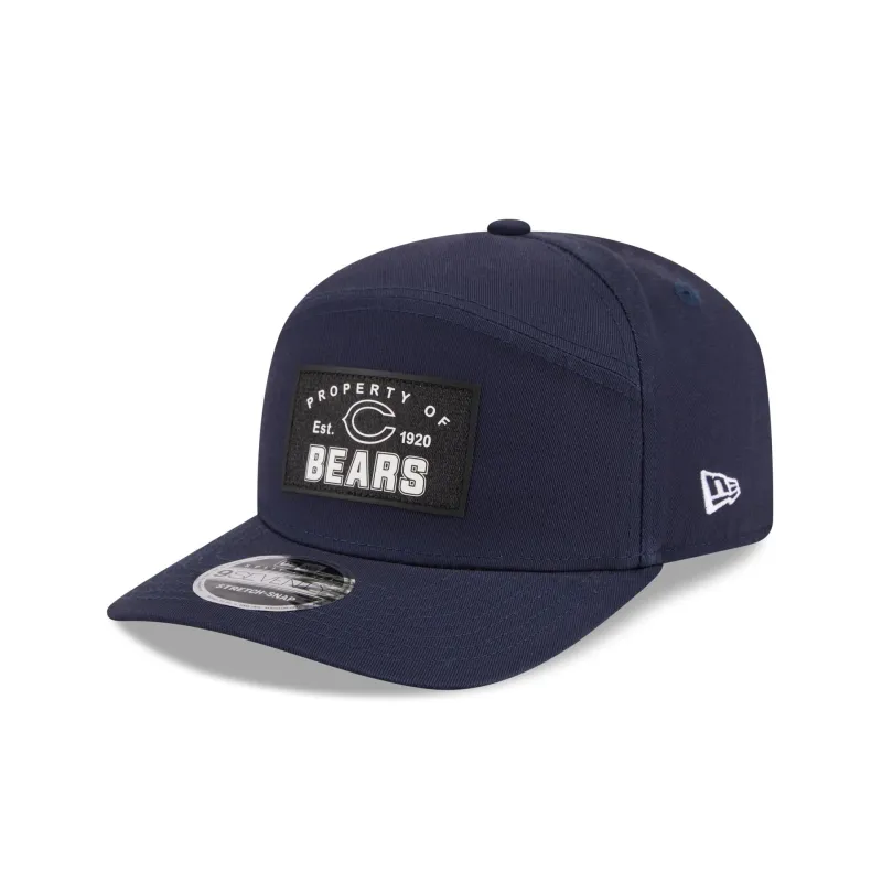Chicago Bears Property of Patch Split Panel 9SEVENTY Stretch-Snap Hat sold by New Era