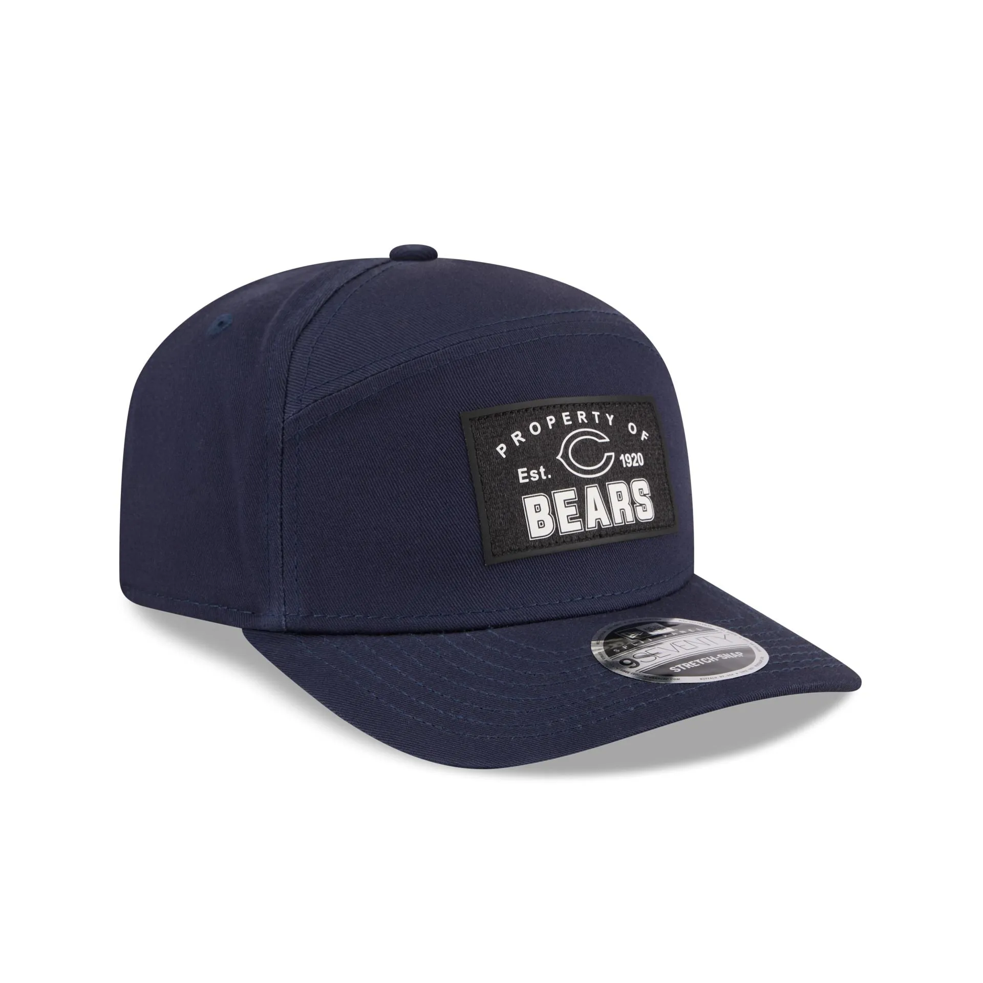 Chicago Bears Property of Patch Split Panel 9SEVENTY Stretch-Snap Hat sold by New Era product image thumbnail 3