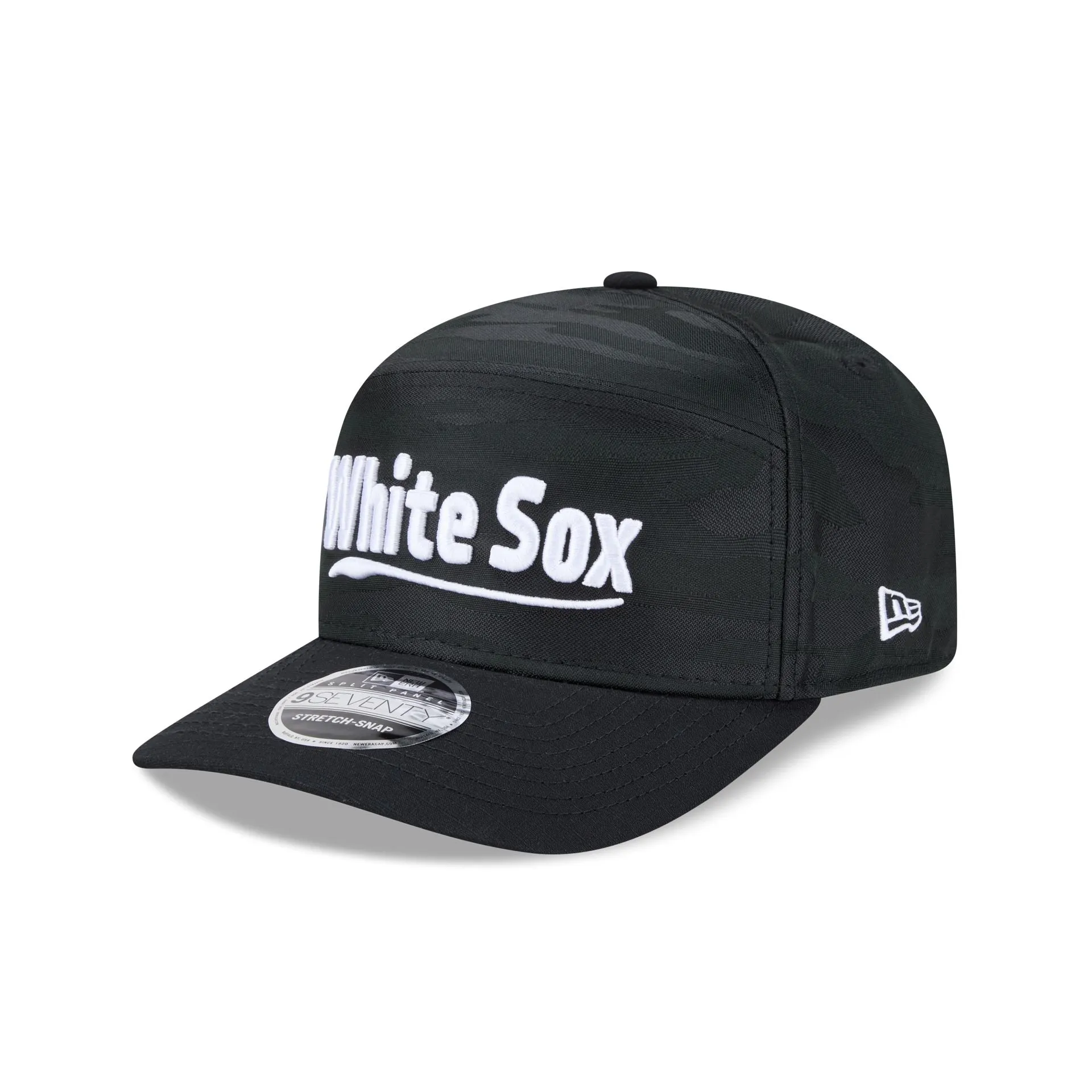 Chicago White Sox Black Camo Split Panel 9SEVENTY Stretch-Snap Hat sold by New Era product image thumbnail 3