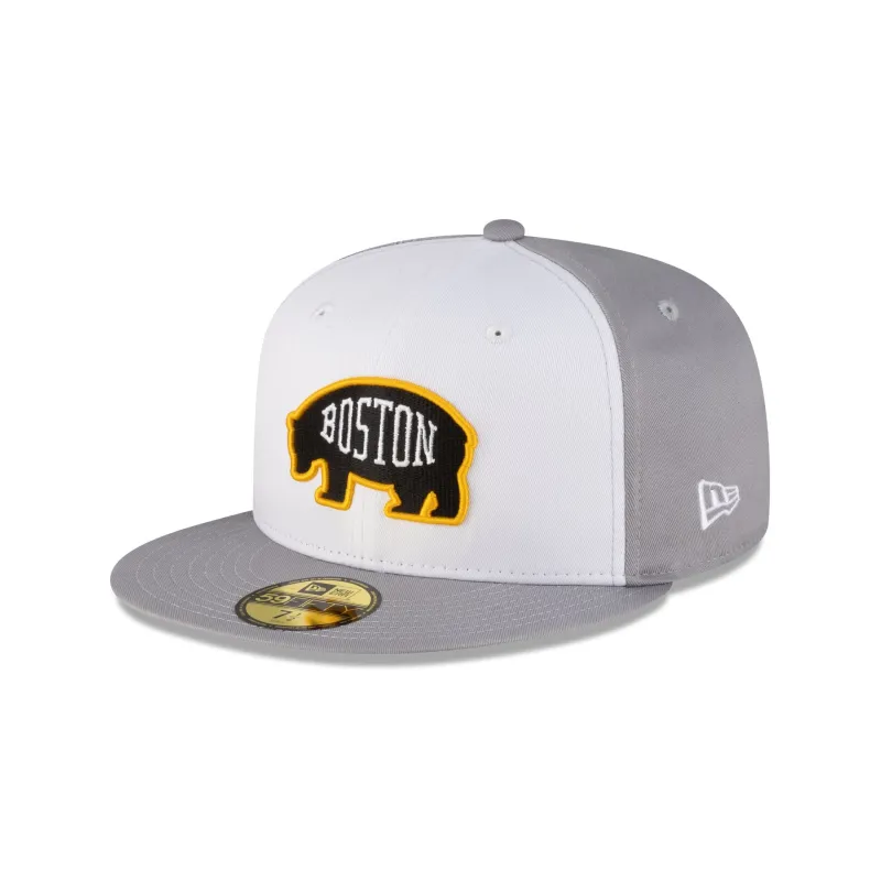 Boston Bruins Gray 59FIFTY Fitted Hat sold by New Era