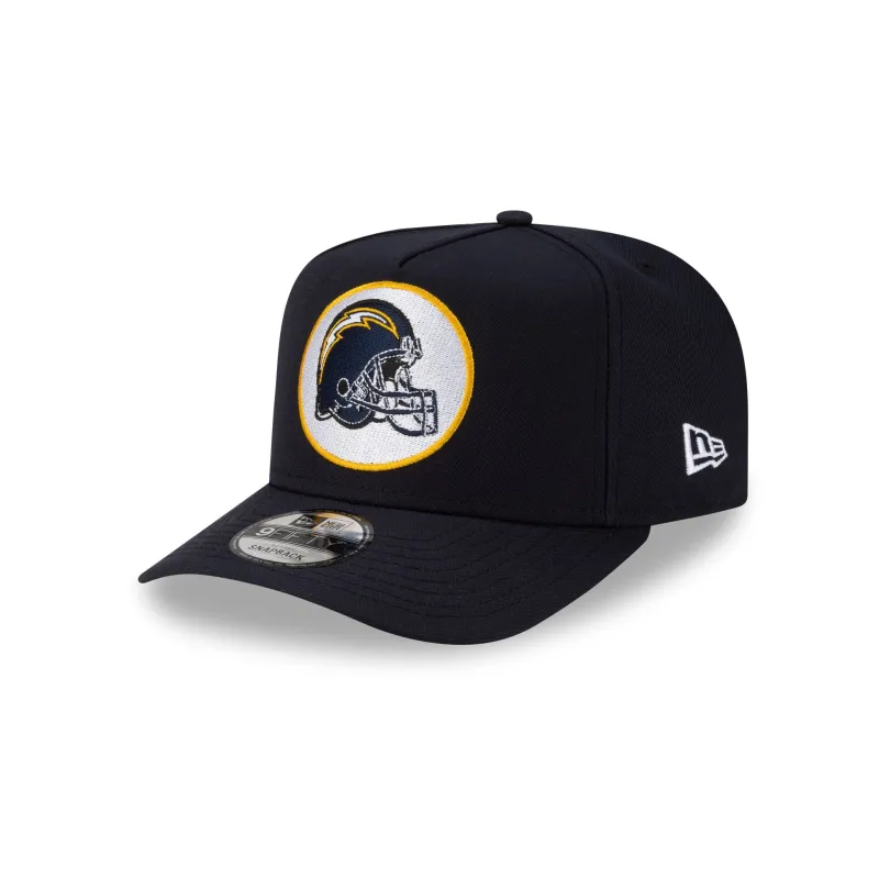 Los Angeles Chargers Navy Helmet 9FIFTY A-Frame Snapback Hat sold by New Era