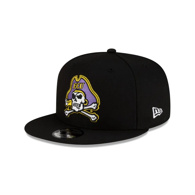 East Carolina Pirates Black 9FIFTY Snapback Hat sold by New Era