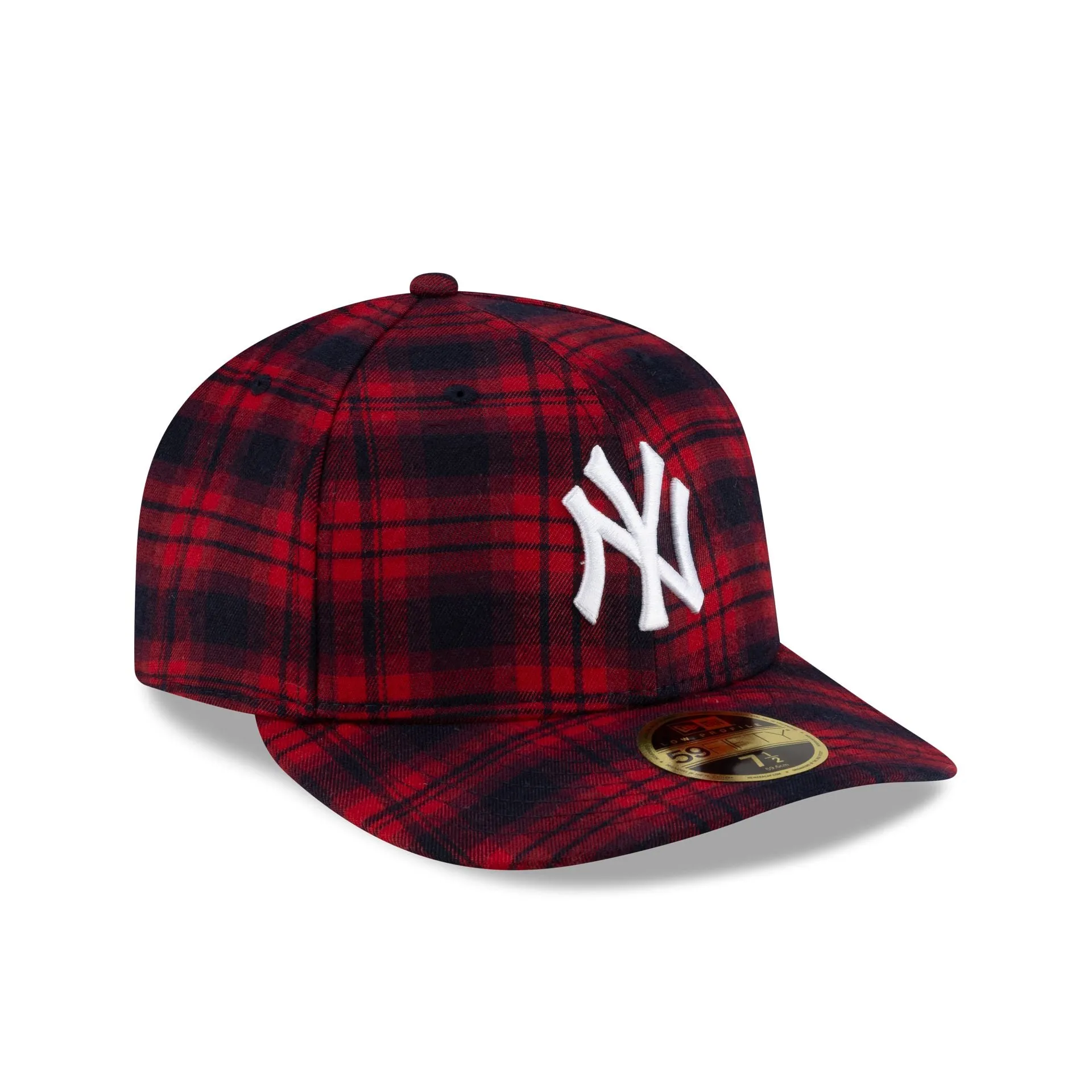 New York Yankees Scarlet Check Low Profile 59FIFTY Fitted Hat sold by New Era product image thumbnail 3