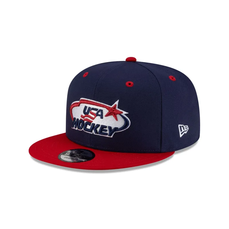 USA Hockey Light Navy 9FIFTY Snapback Hat sold by New Era