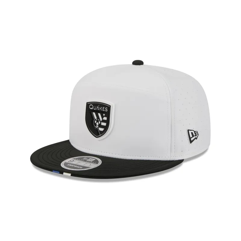 San Jose Earthquakes 2026 MLS Kickoff Split Panel 9FIFTY Snapback Hat sold by New Era