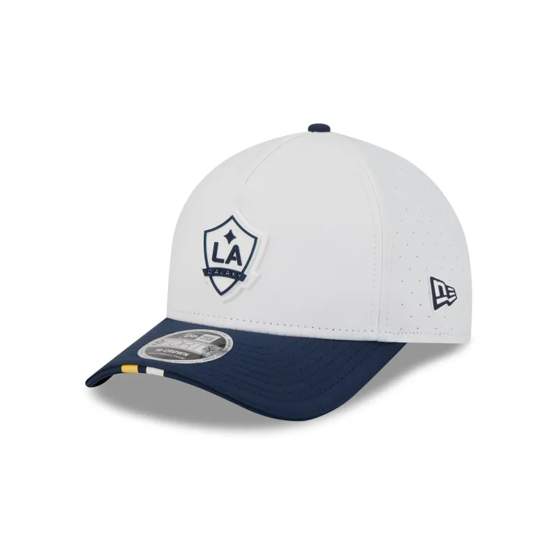 LA Galaxy 2026 MLS Kickoff 9FORTY M-Crown A-Frame Snapback Hat sold by New Era