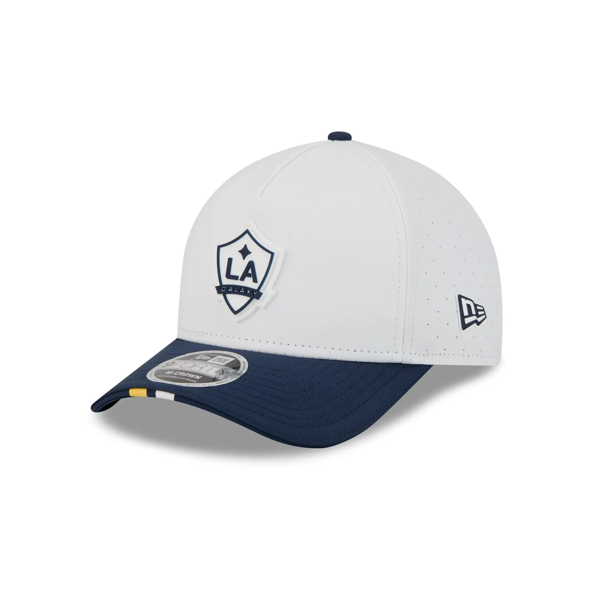 LA Galaxy 2026 MLS Kickoff 9FORTY M-Crown A-Frame Snapback Hat sold by New Era