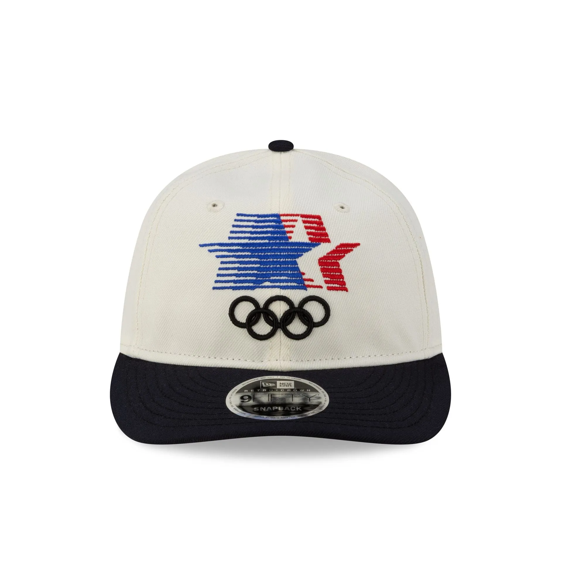 Olympic Heritage Los Angeles 1984 Olympic Games Stars Chrome White Navy Retro Crown 9FIFTY Snapback Hat sold by New Era product image thumbnail 2