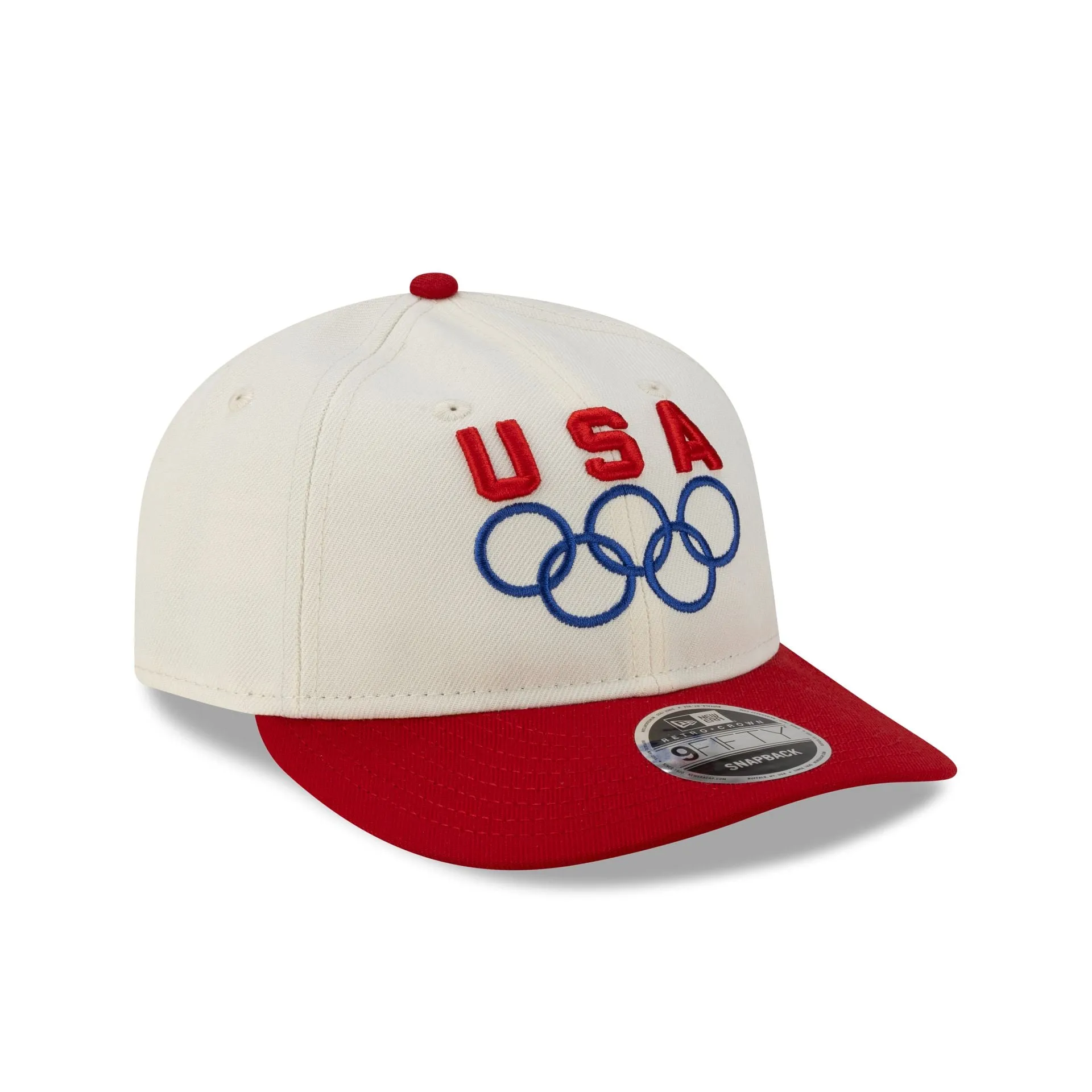 Team USA Chrome White Red Retro Crown 9FIFTY Snapback Hat sold by New Era product image thumbnail 3