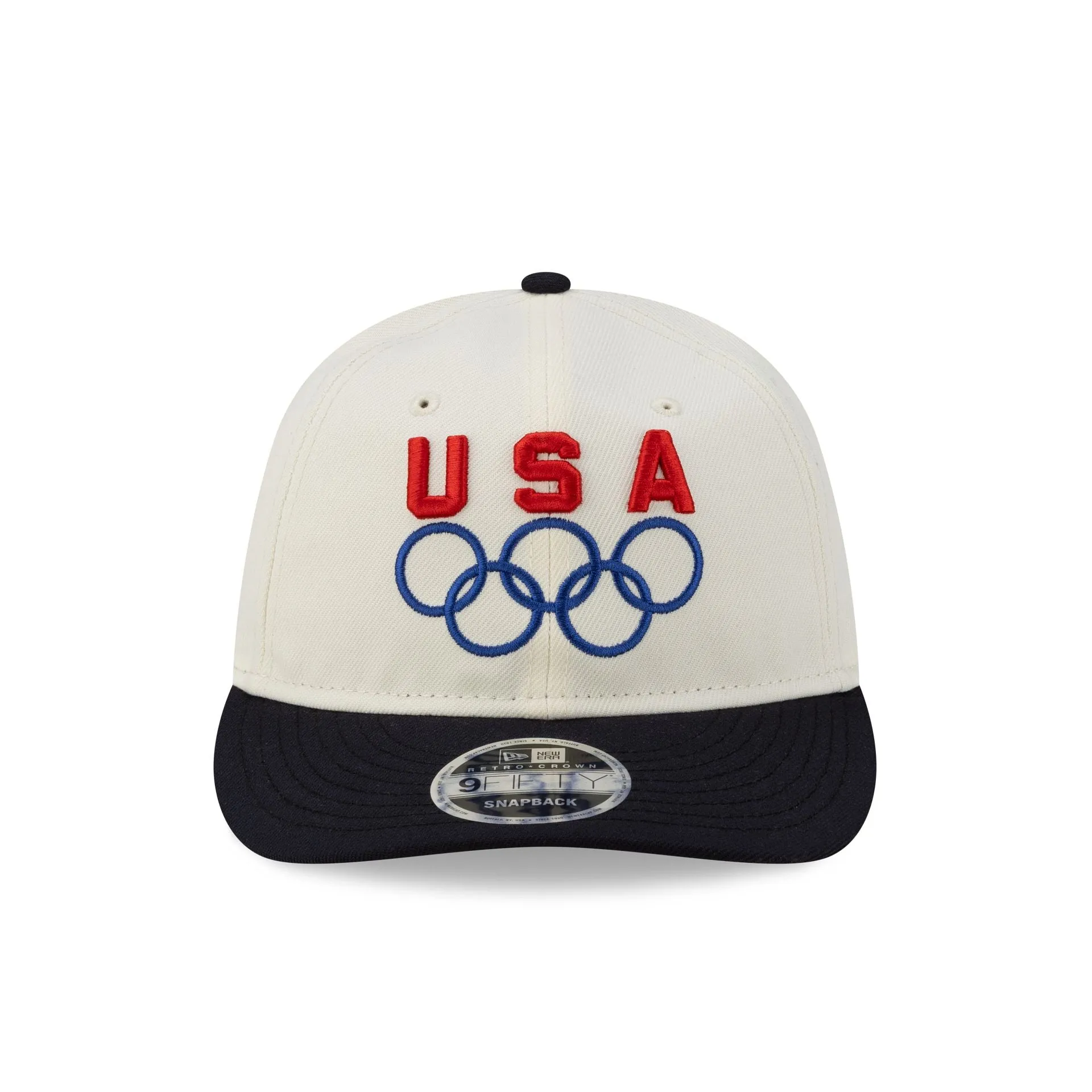 Team USA Chrome White Navy Retro Crown 9FIFTY Snapback Hat sold by New Era product image thumbnail 2