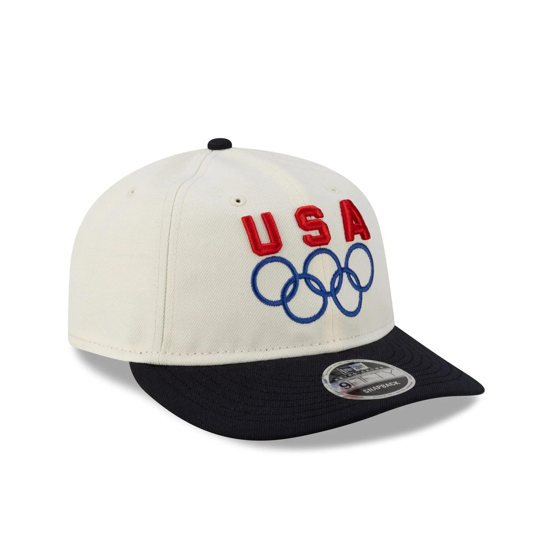 Team USA Chrome White Navy Retro Crown 9FIFTY Snapback Hat sold by New Era product image thumbnail 3