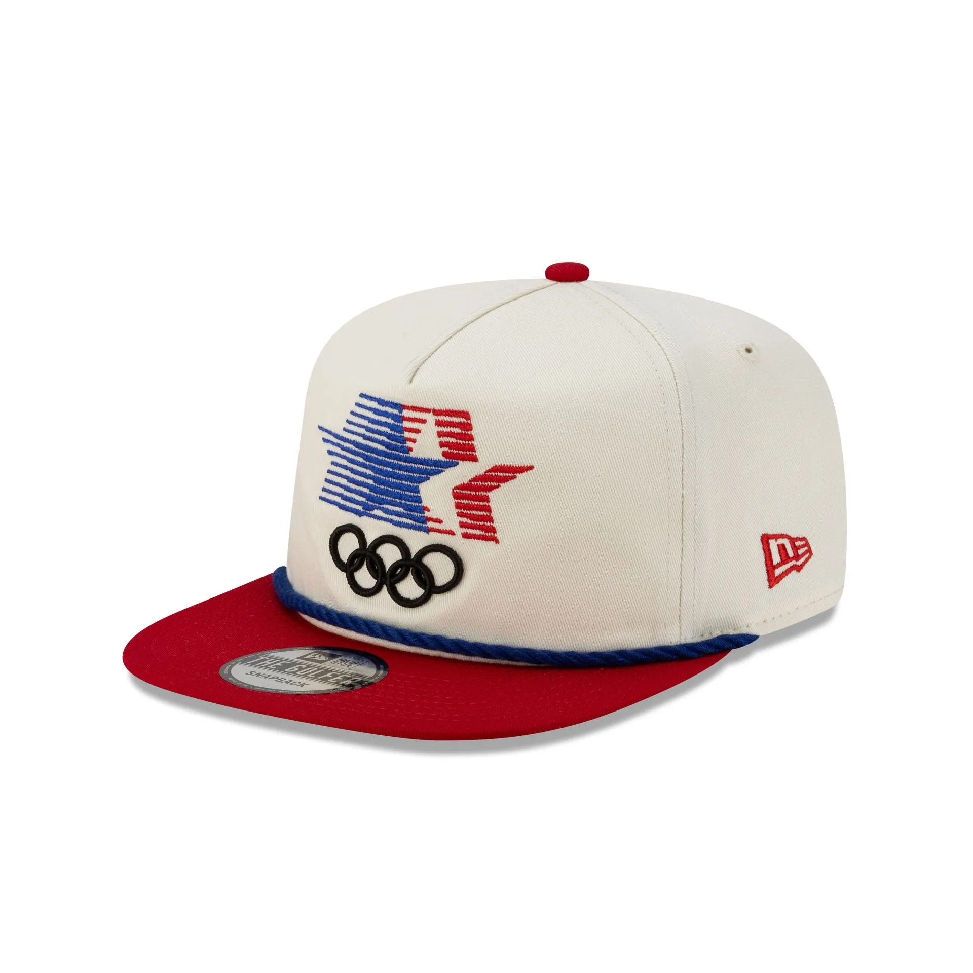 Olympic Heritage Los Angeles 1984 Olympic Games Stars Chrome White Red Golfer Hat sold by New Era