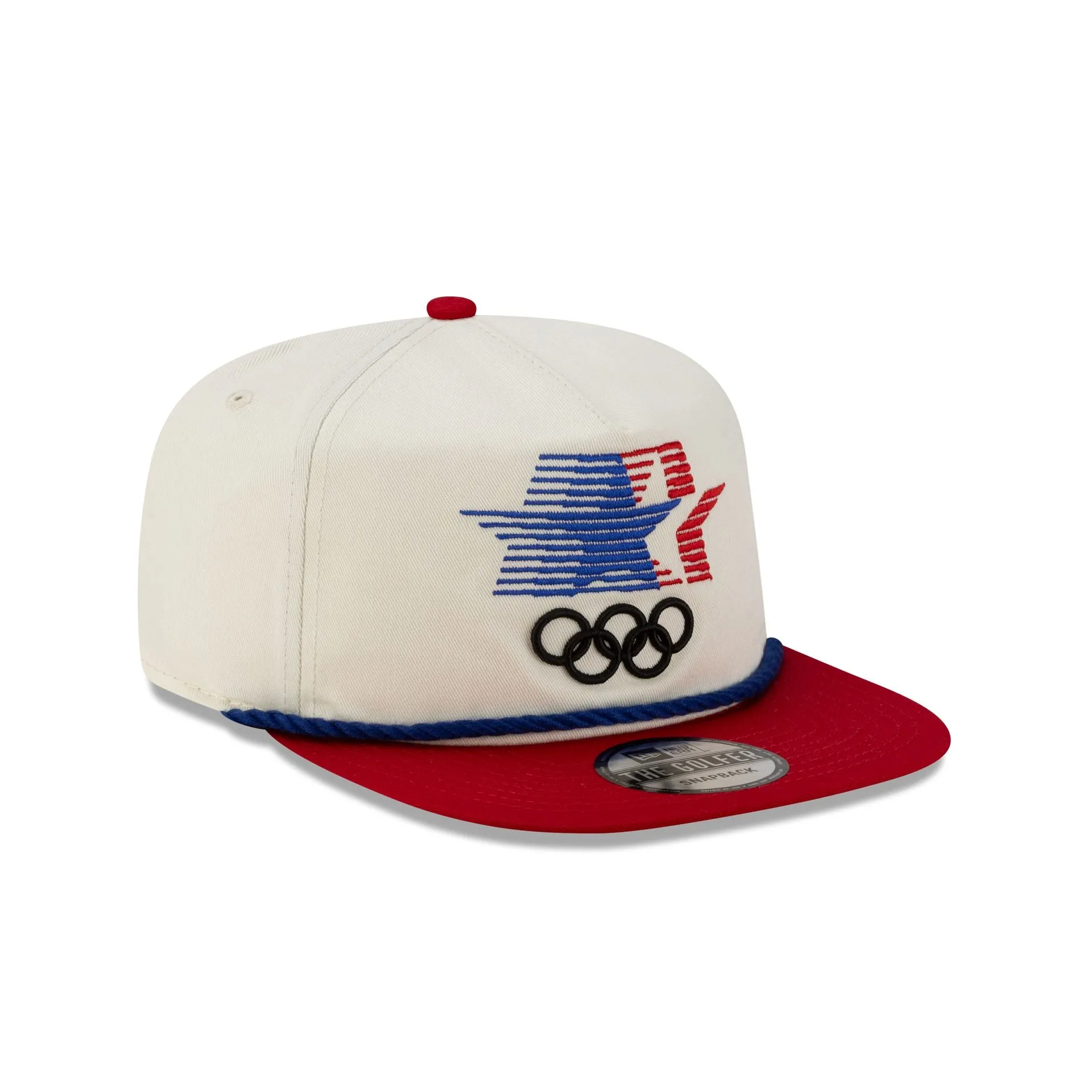 Olympic Heritage Los Angeles 1984 Olympic Games Stars Chrome White Red Golfer Hat sold by New Era product image thumbnail 3