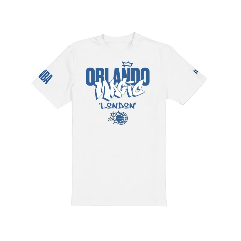 Orlando Magic 2026 London Game White T-Shirt made by New Era