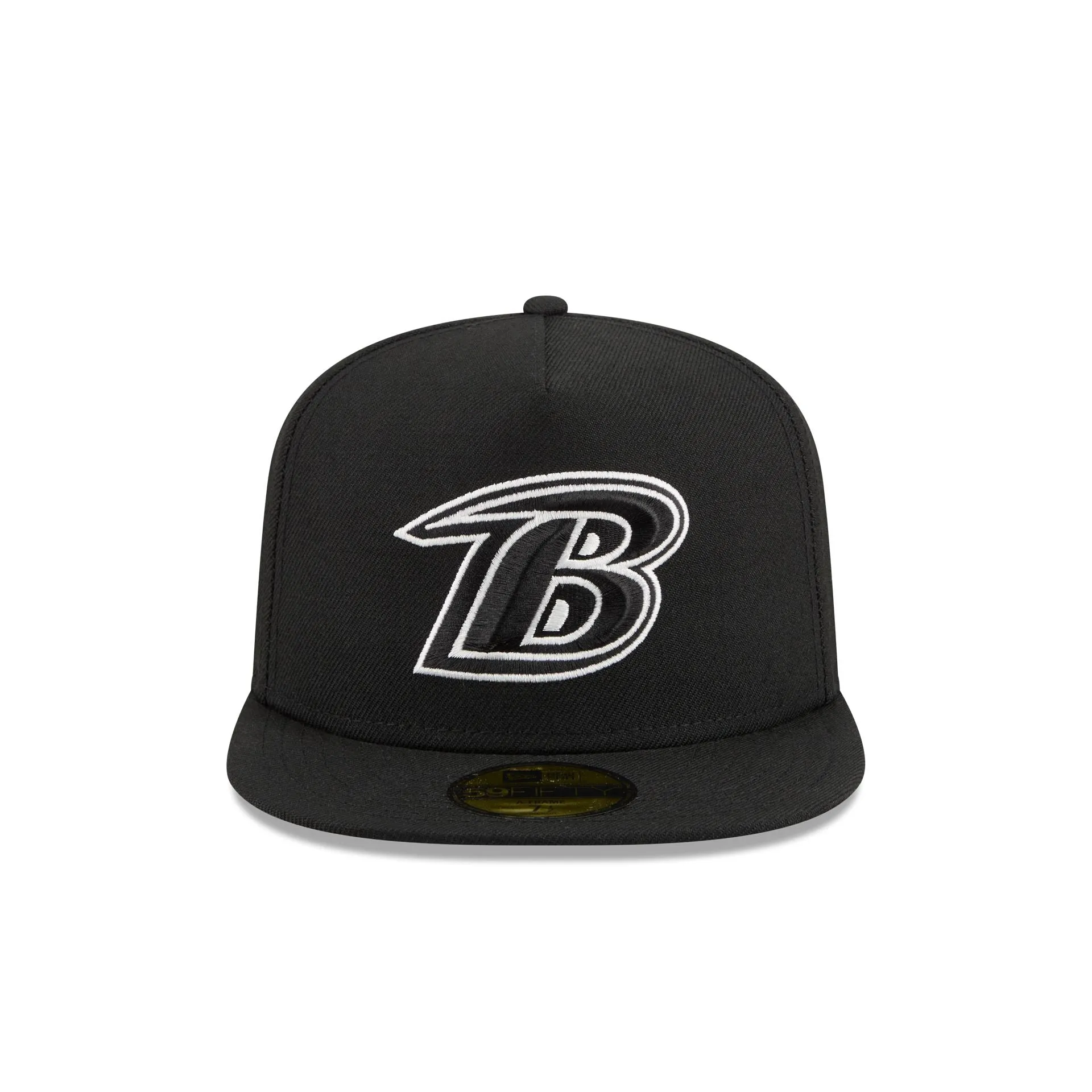 Just Caps Chiseled Logo Baltimore Ravens 59FIFTY A-Frame Fitted Hat sold by New Era product image thumbnail 2