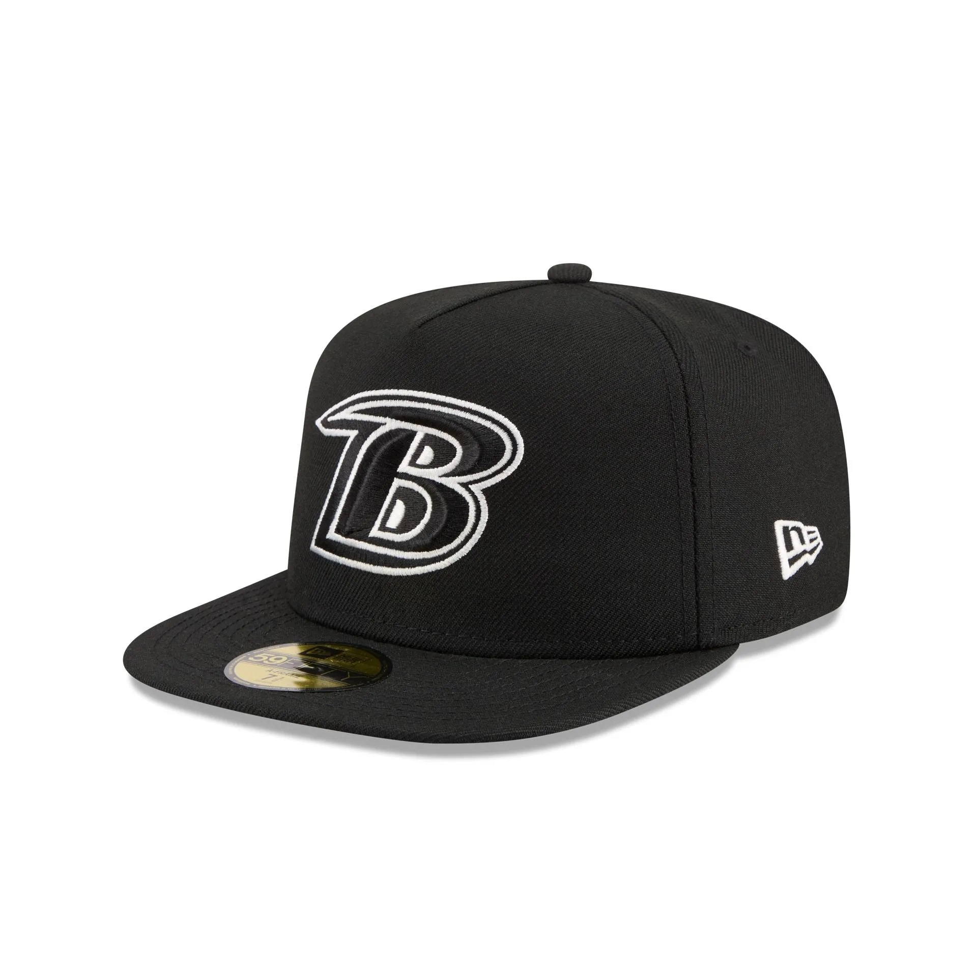 Just Caps Chiseled Logo Baltimore Ravens 59FIFTY A-Frame Fitted Hat sold by New Era product image thumbnail 3