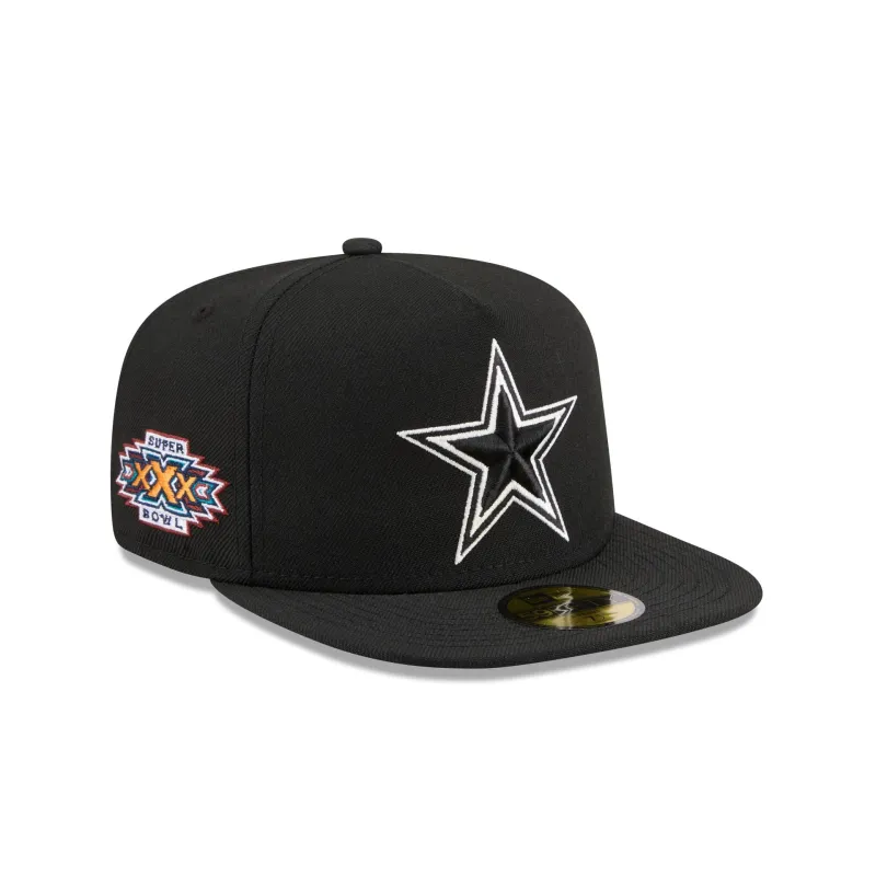 Just Caps Chiseled Logo Dallas Cowboys 59FIFTY A-Frame Fitted Hat sold by New Era