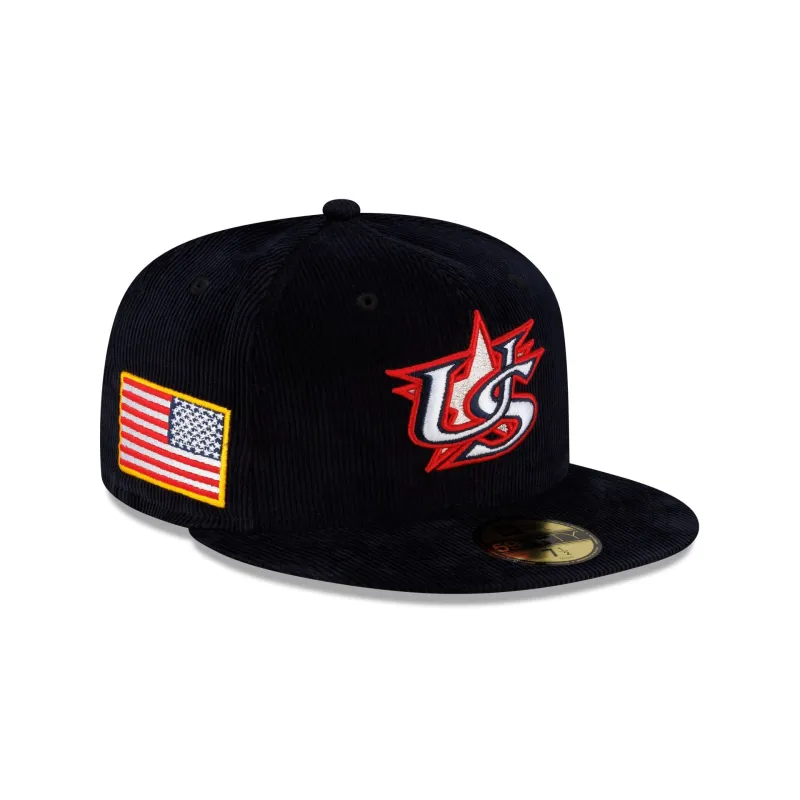 USA 2026 World Baseball Classic Corduroy 59FIFTY Fitted Hat sold by New Era