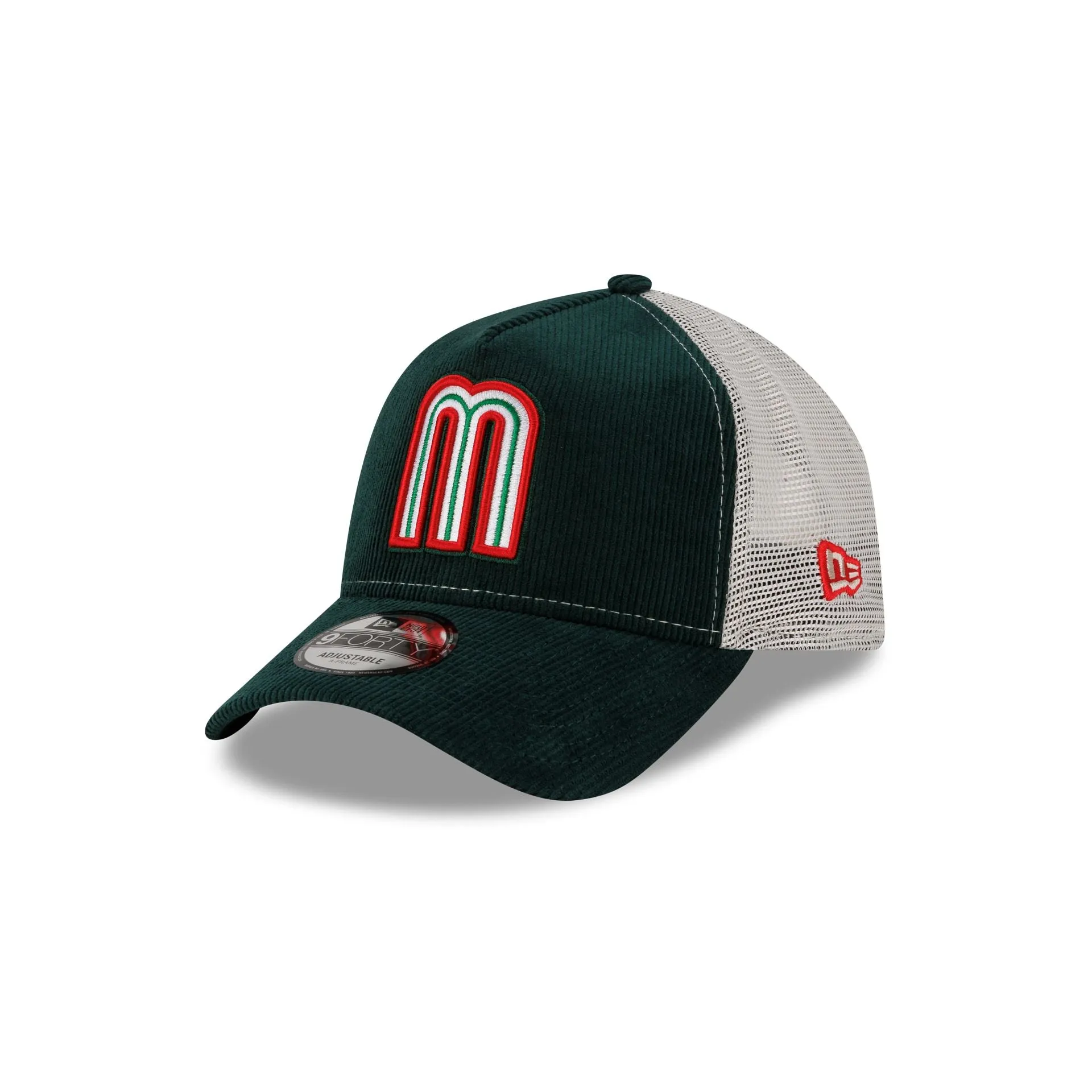 Mexico 2026 World Baseball Classic Corduroy 9FORTY A-Frame Trucker Hat sold by New Era