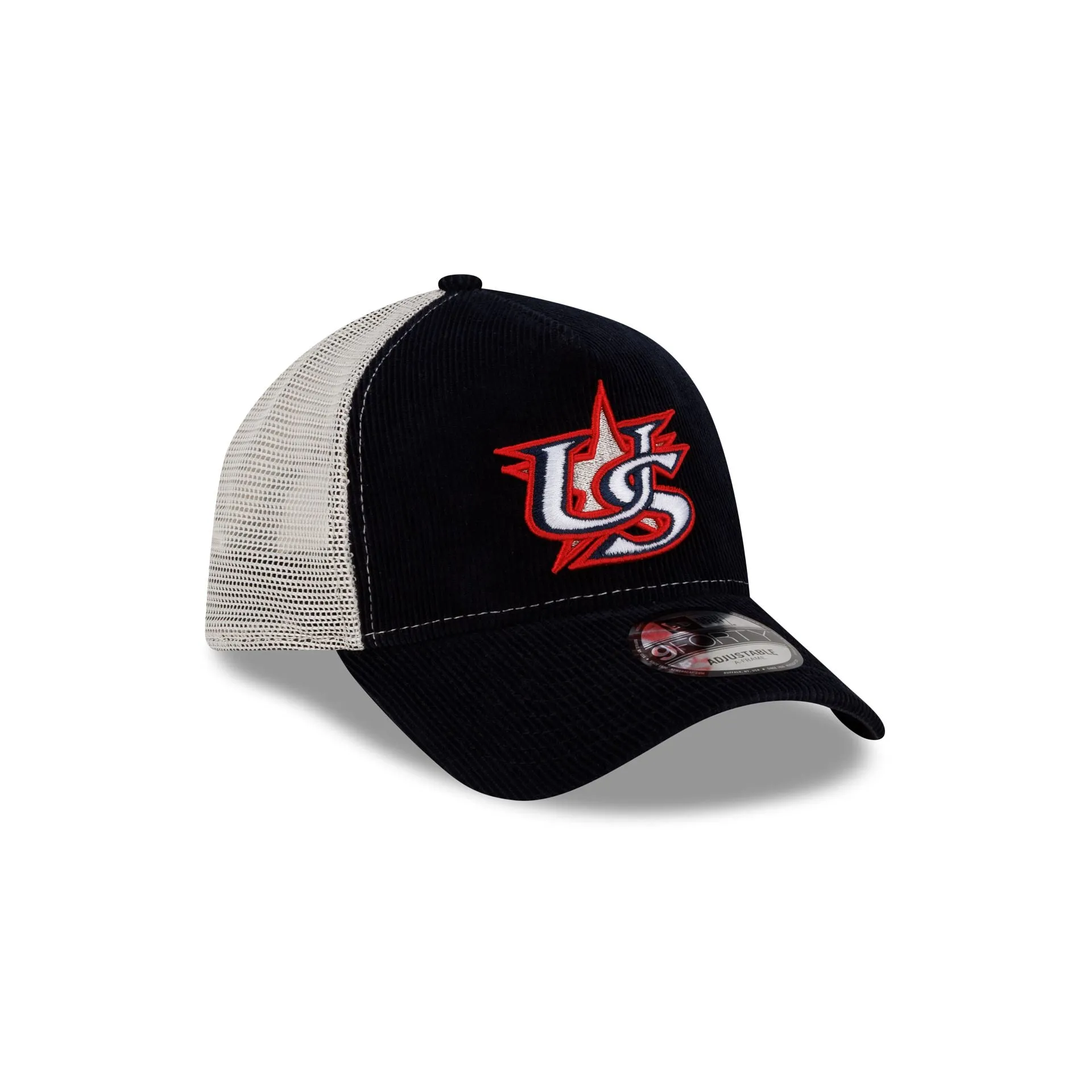 USA 2026 World Baseball Classic Corduroy 9FORTY A-Frame Trucker Hat sold by New Era product image thumbnail 3