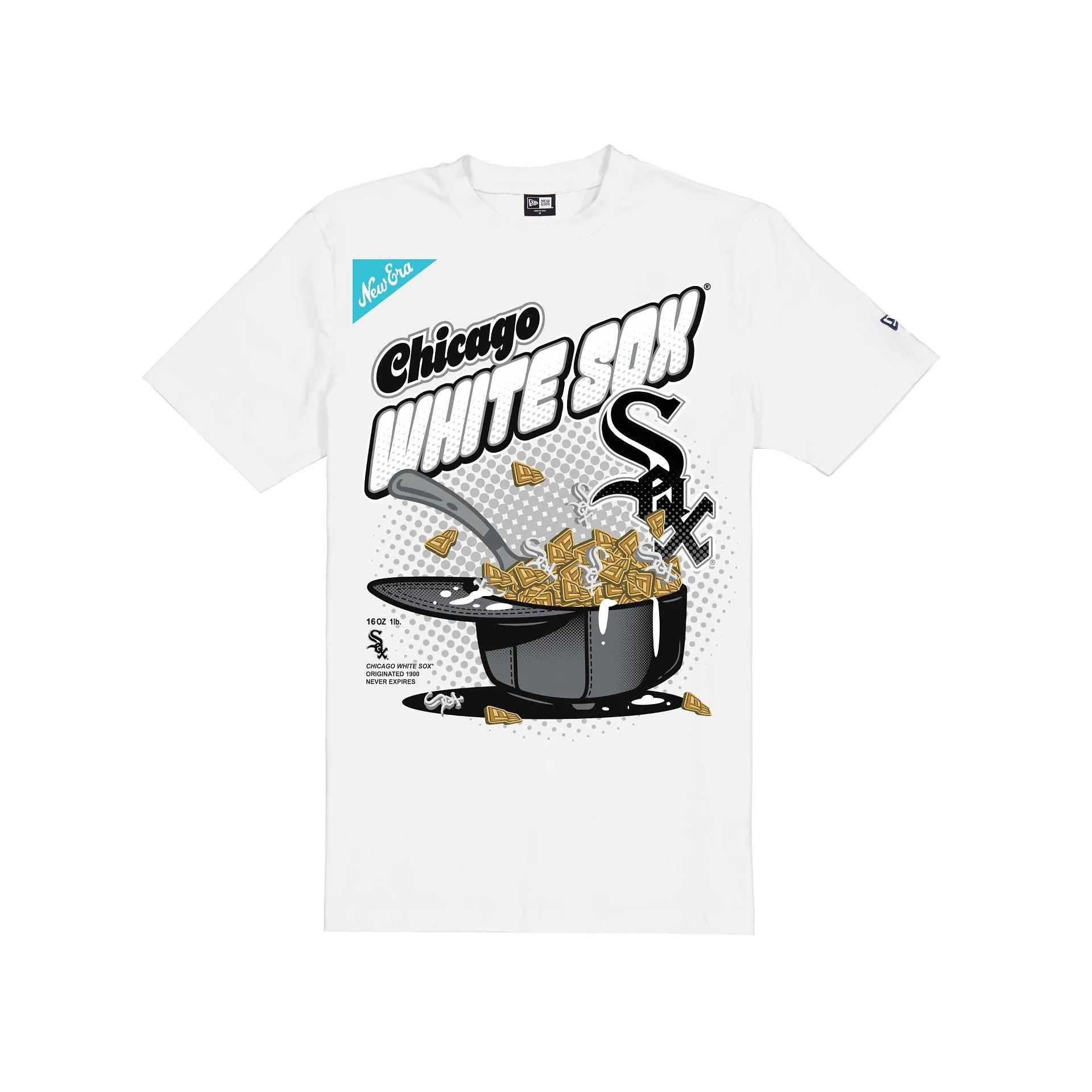 Chicago White Sox Cereal White T-Shirt sold by New Era