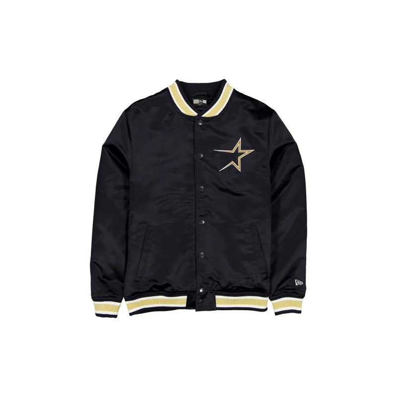 Houston Astros Sport Classics Navy Satin Jacket made by New Era