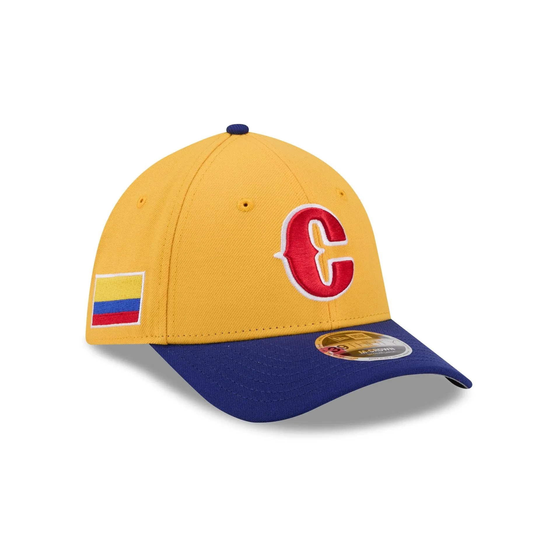 2026 World Baseball Classic Colombia 39THIRTY M-Crown Stretch Fit Hat sold by New Era