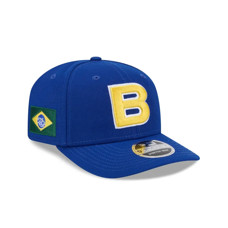 2026 World Baseball Classic Brazil 9SEVENTY Stretch-Snap Hat sold by New Era