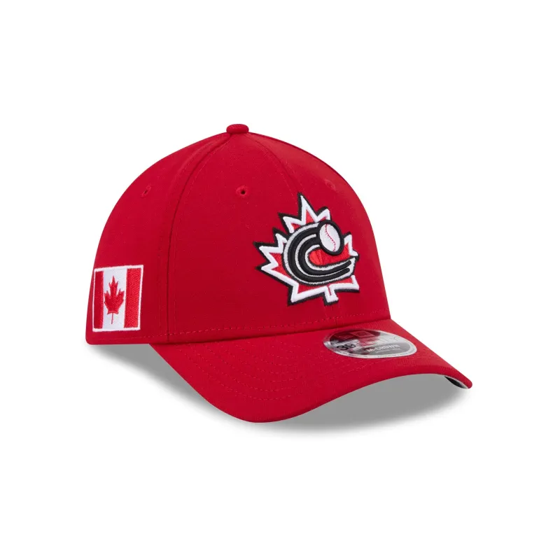2026 World Baseball Classic Canada 39THIRTY M-Crown Stretch Fit Hat sold by New Era