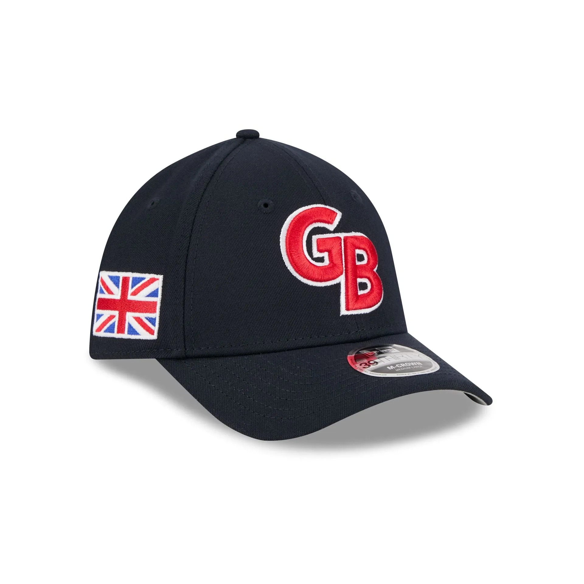 2026 World Baseball Classic Great Britain 39THIRTY M-Crown Stretch Fit Hat sold by New Era