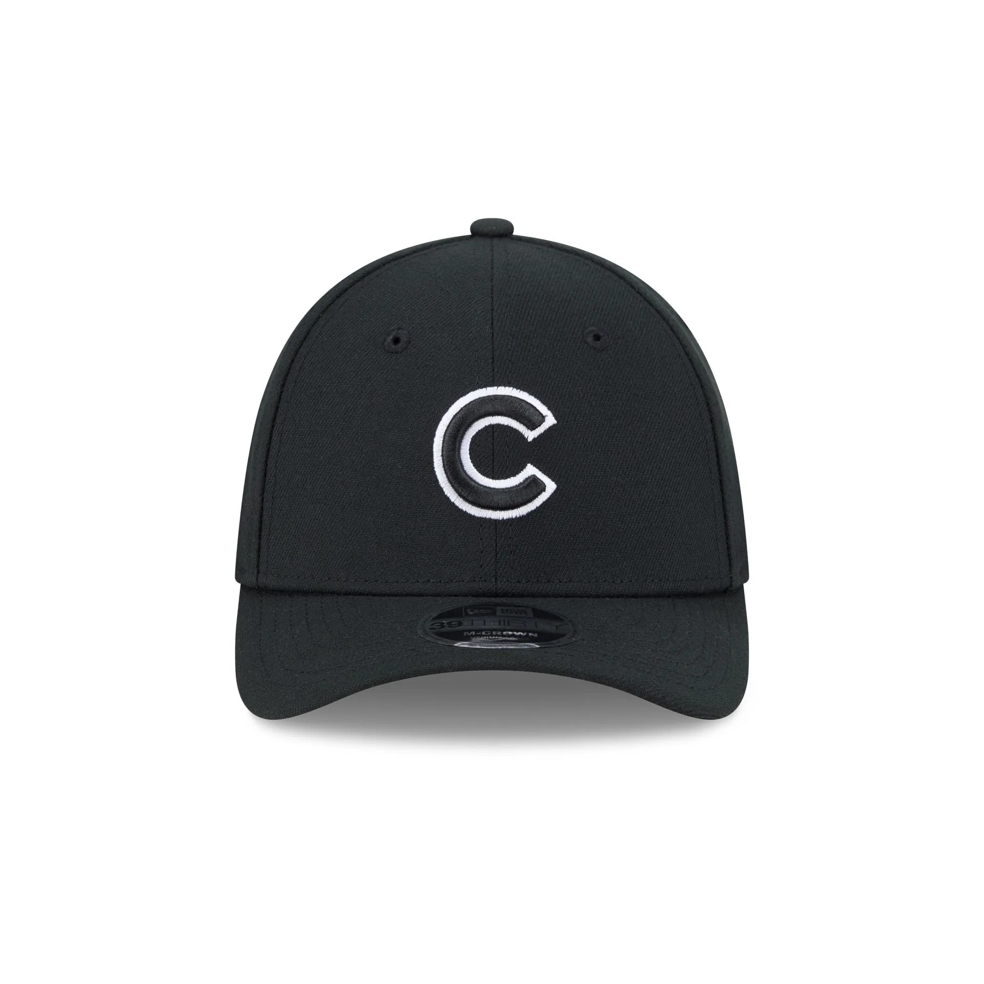 Chicago Cubs Black and White 39THIRTY M-Crown Stretch Fit Hat sold by New Era product image thumbnail 2