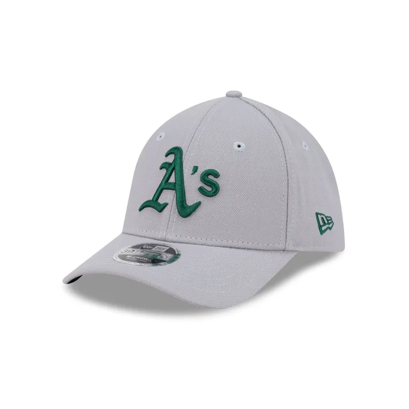 Athletics Gray 39THIRTY M-Crown Stretch Fit Hat sold by New Era