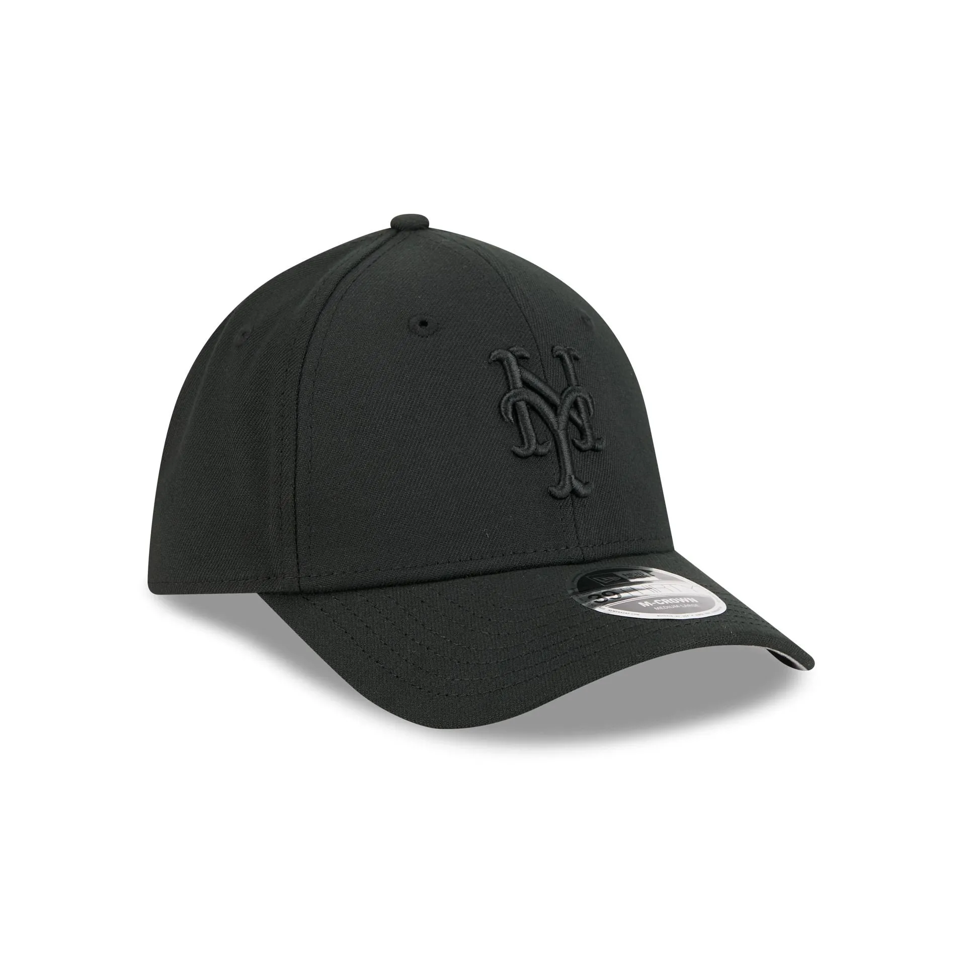 New York Mets Black and White 39THIRTY M-Crown Stretch Fit Hat sold by New Era product image thumbnail 3