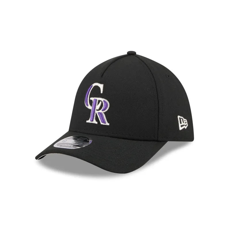 Colorado Rockies 39THIRTY M-Crown A-Frame Stretch Fit Hat sold by New Era