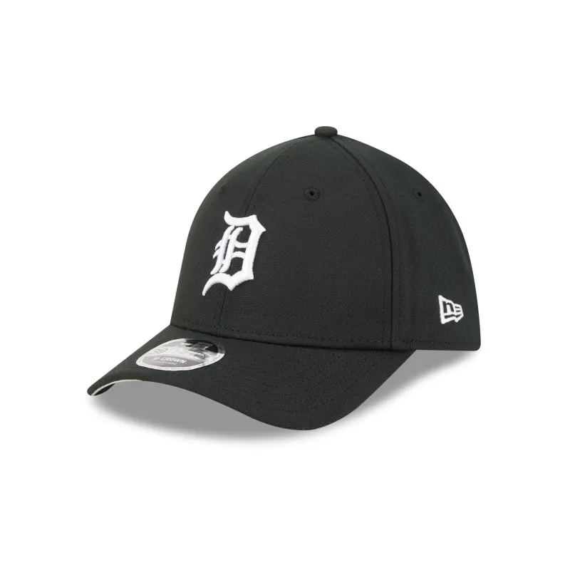 Detroit Tigers Black and White 39THIRTY M-Crown Stretch Fit Hat sold by New Era