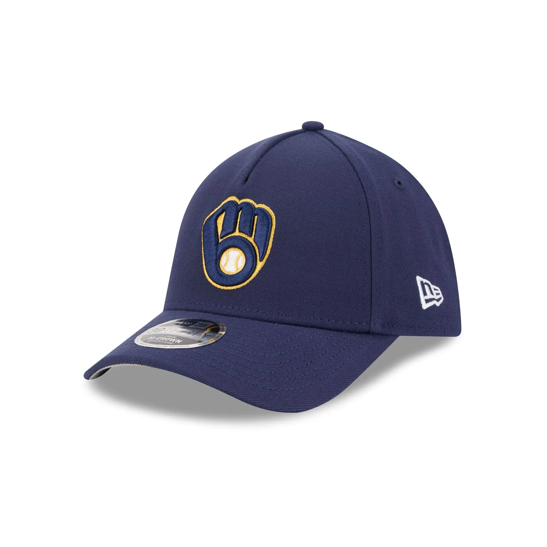 Milwaukee Brewers 39THIRTY M-Crown A-Frame Stretch Fit Hat sold by New Era